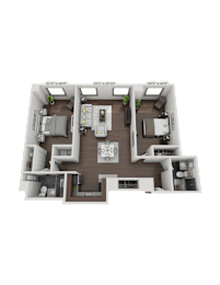 2 beds, 2 baths, 1,141 sqft, $2,650