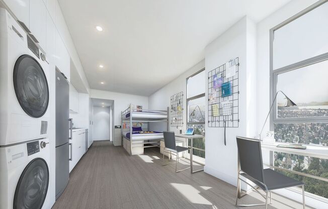 Studio, 1 bath, 345 sqft, $1,397.5, Unit 306B (shared male)