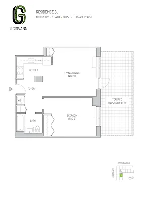 Studio, 1 bath, $4,513, Unit 3L