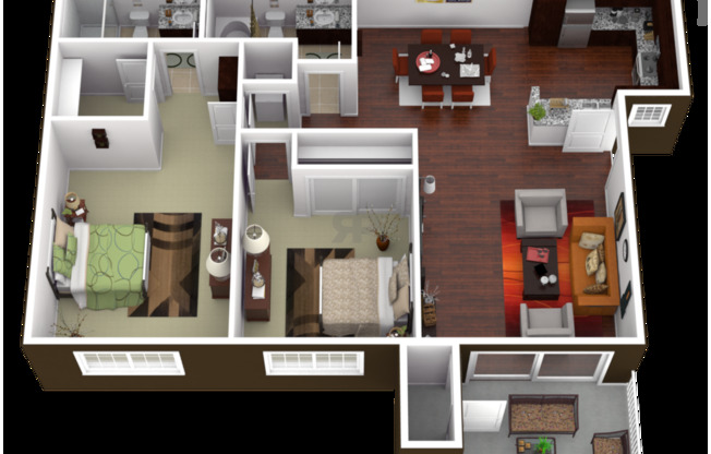 2 beds, 2 baths, 925 sqft, $3,310