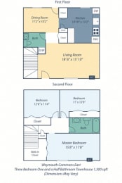 3 beds, 1.5 baths, 1,304 sqft, $3,746