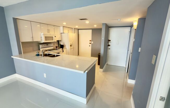 Spacious One Bedroom Two Bath Condo with Parking at Buckley Towers in North Miami Beach