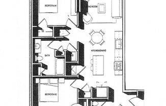 2 beds, 1.5 baths, 845 sqft, $1,195, Unit 318 E. St. Cath #101