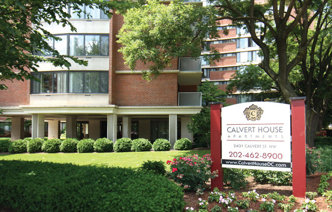 Calvert House Exterior at Calvert House Apartments, Washington, DC, 20008