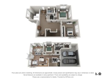 3 beds, 2.5 baths, 1,712 sqft, $2,900