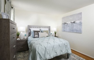 Large master bedroom with huge closet at Kingston Townhomes, Baltimore, MD