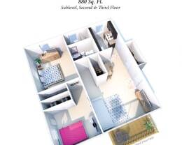 2 beds, 1.5 baths, 880 sqft, $1,120