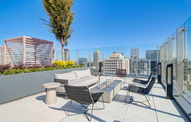 Rooftop Fireplace Lounge at 903 Peachtree in Atlanta, GA 30309