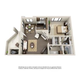 1 bed, 1 bath, $1,447