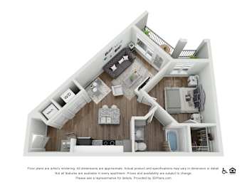 1 bed, 1 bath, 759 sqft, $1,371