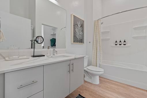 Bathroom With Bathtub at SevenO2 Main Apartments, Utah, 84101