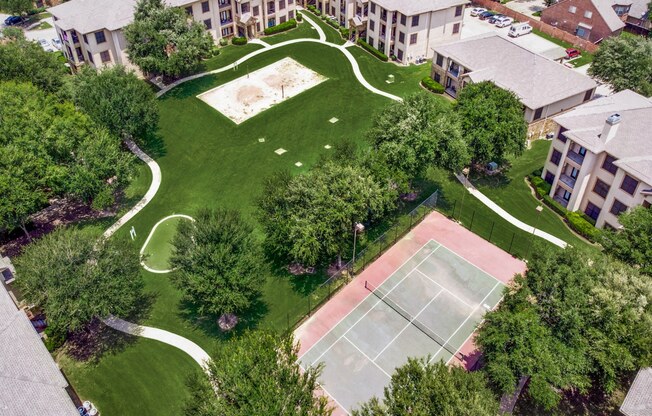 Drone View at The Canyons Apartments, Fort Worth