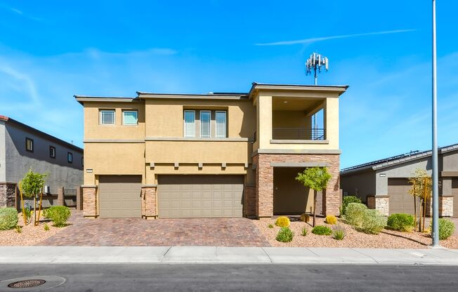 2023-Built Liberty Floorplan-NEXT-GEN Suite w/3338 sq ft living space w/5 BR’s, 4 1/2 BA's, 3 car w/pool & spa & 2 Solar Systems