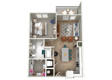 1 bed, 1 bath, 777 sqft, $2,282