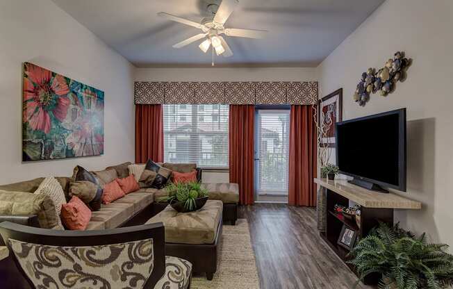 Living Room area at Orchid Run Apartments, Naples, Florida