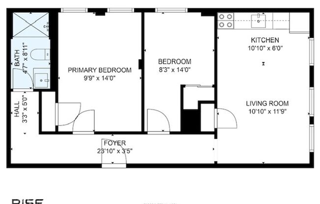 2 beds, 1 bath, 622 sqft, $1,600, Unit 6