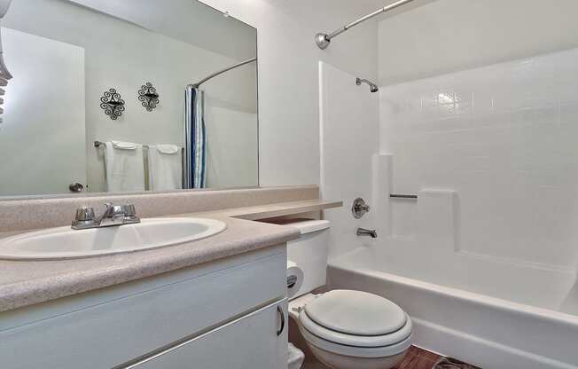 Bathroom With Bathtub at CENTREPOINTE, Colton, California