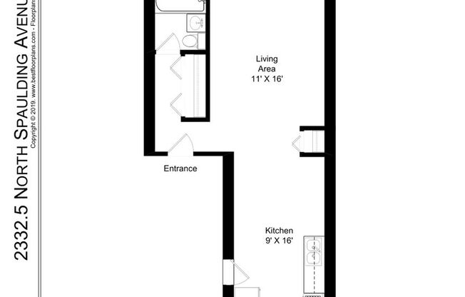 Studio, 1 bath, 482 sqft, $1,295, Unit 2332.52A