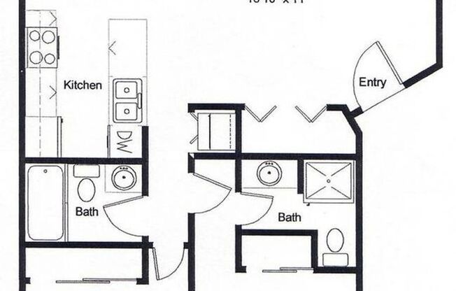 2 beds, 2 baths, 900 sqft, $2,795, Unit 109