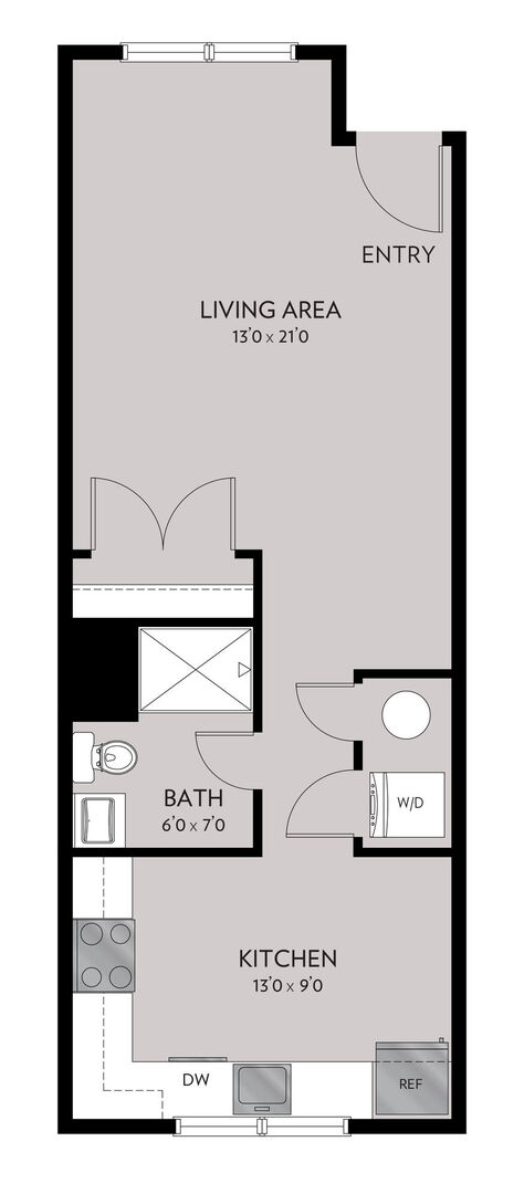 Studio, 1 bath, 505 sqft, $1,485