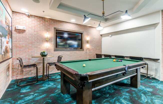 Southside Apartments Clubhouse Billiards Table