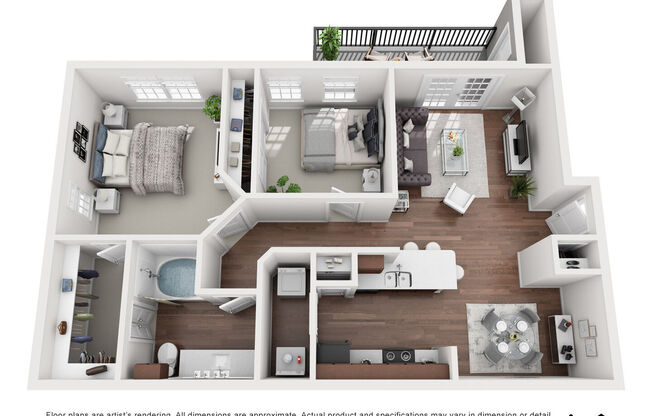 2 beds, 1 bath, 913 sqft, $1,327