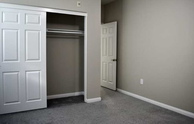 view of bedroom and closet