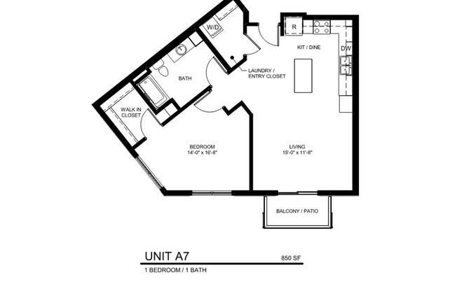1 bed, 1 bath, 850 sqft, $1,695, Unit 337