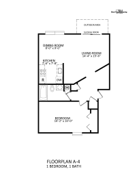 1 bed, 1 bath, 717 sqft, $1,266