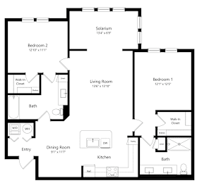 2 beds, 2 baths, 1,247 sqft, $2,337