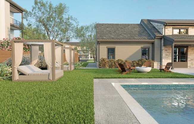 Poolside Cabana at The Liliana Apartment Homes, Georgia, 31322