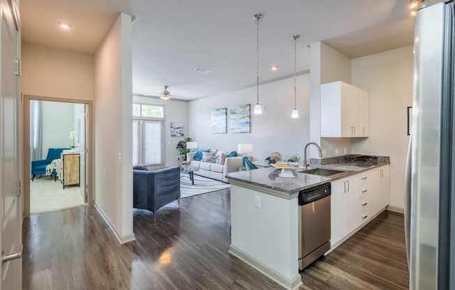 Centre Pointe Apartments stainless steel appliances and high ceilings