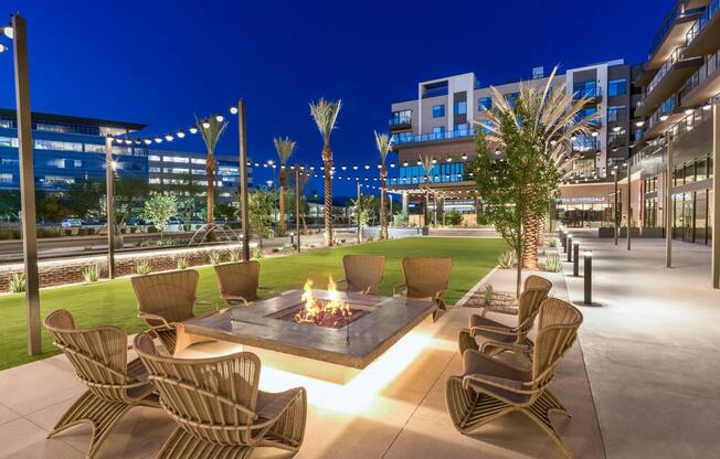 Unwind beneath the glow of string lights and the desert sky around our elegant outdoor firepit—ideal for relaxed evenings and meaningful conversations.