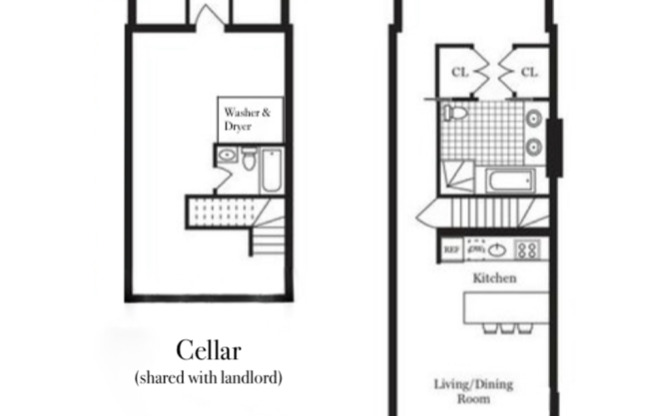 1 bed, 2 baths, 850 sqft, $3,900, Unit 1