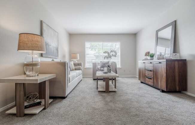 Spacious living area  at Forest Gardens, Dallas, Texas