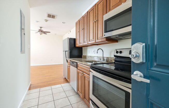 Stunning Newly Updated, Modern Studio Available Now!