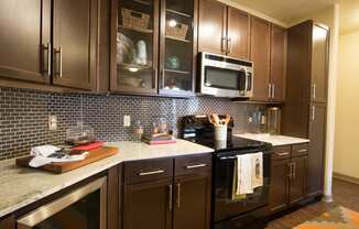 Elegant Backsplashes In Kitchen at Aviator West 7th, Texas, 76107