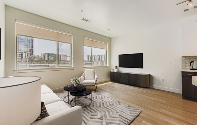 Plan A3: light and bright living room with city views
