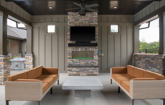 Outdoor Lounge with Grilling Area