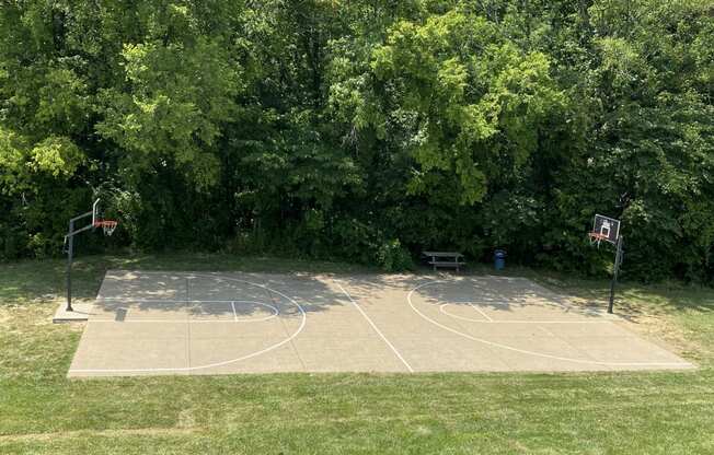 Basketball court at The Timbers Apartments, Indiana, 47715