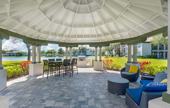 Lounge Area in the Outdoor Gazebo