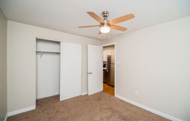 Spacious Bedroom with Fan at 1443 Elizabeth