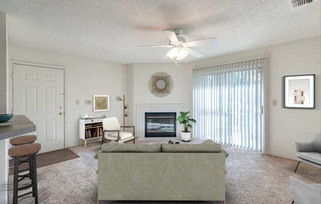 Paradise Island Apartment Interior- Living Room at Paradise Island, Florida, 32256