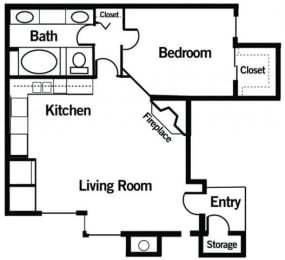 1 bed, 1 bath, 725 sqft, $1,185