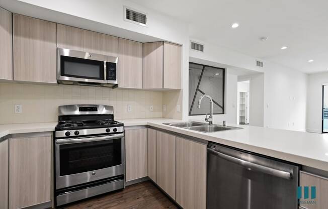 Open-Concept Kitchen with Countertop Bar