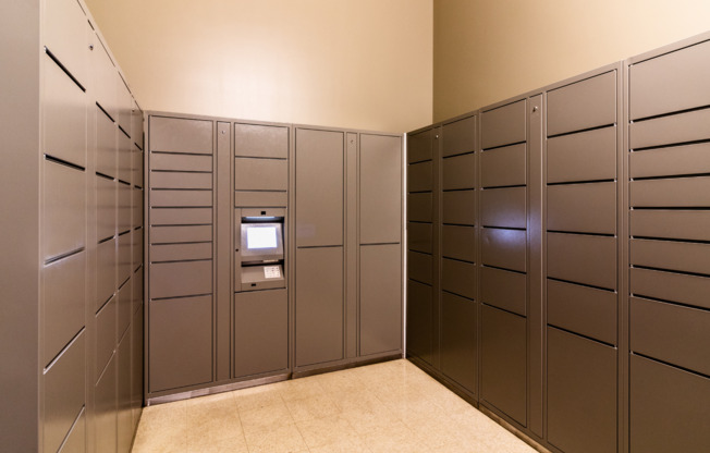 24-hour locker package receiving room for residents of Millenia 700 apartments in Orlando