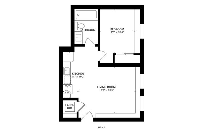 1 bed, 1 bath, $2,495, Unit B