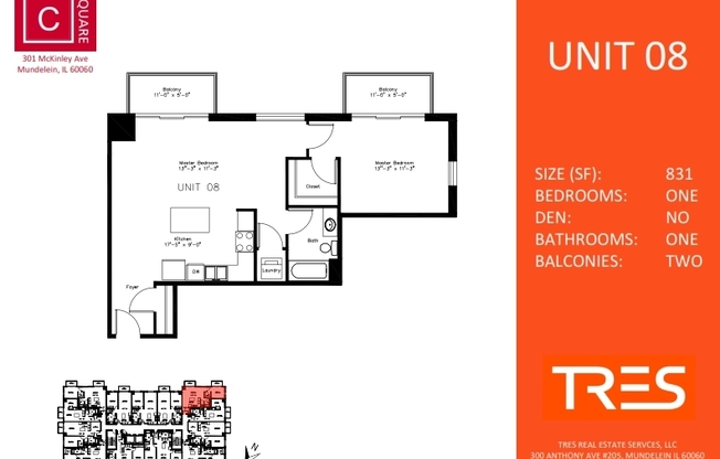 1 bed, 1 bath, 831 sqft, $1,880, Unit 208