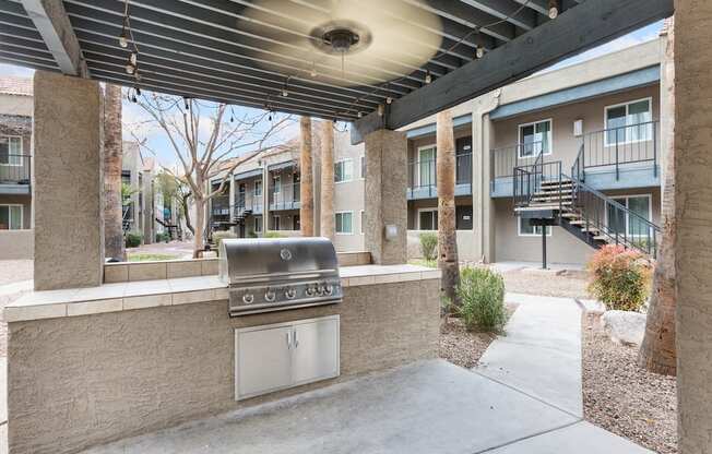 BBQ Under Pergola at Rio Seco Apartments