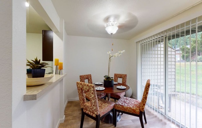 Dining table chair at North Creek Apartments, Everett, Washington